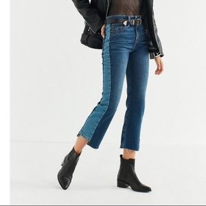 BDG Kick Flare Patched Denim